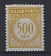 Indonesia 1962  Postage Due (*) MM  Mi.24 - Indonésie