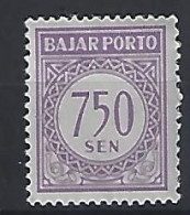 Indonesia 1962  Postage Due (*) MM  Mi.25 - Indonésie