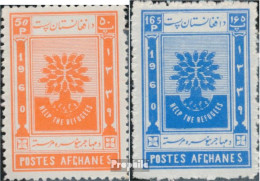 Afghanistan 488A-489A (kompl.Ausg.) Postfrisch 1960 Flüchtlingsjahr - Afghanistan
