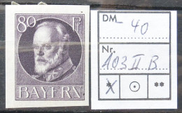 1916 Baviera  Re Ludwig III MH* (Wei179 - Neufs