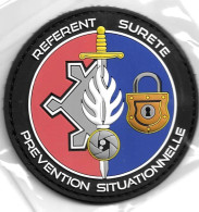 Ecusson PVC GENDARMERIE NATIONALE REFERENT SURETE PREVENTION SITUATIONNELLE - Police