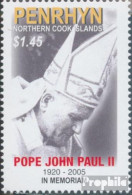 Penrhyn Postfrisch Papst Johannes Paul II. 2005 Papst Johannes Paul II. - Penrhyn
