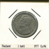 1 BAHT 1977 THAILAND Münze #AR990.D.A - Tailandia