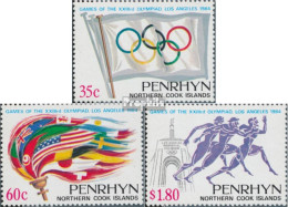 Penrhyn 388-390 (kompl.Ausg.) Postfrisch 1984 Olympische Sommerspiele - Penrhyn