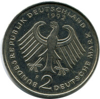 2 DM 1992 F F.J.STRAUS WEST & UNIFIED GERMANY Coin #AZ442.U.A - 2 Mark