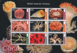 Britische Gebiete Antarktis 758-765 Zd-Bogen (kompl.Ausg.) Postfrisch 2017 Korallen - Neufs