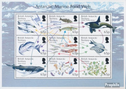 Britische Gebiete Antarktis 674-682 Kleinbogen (kompl.Ausg.) Postfrisch 2014 Antarktische Nahrungskette - Neufs