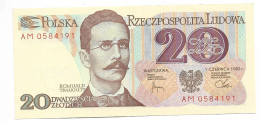 BILLET NEUF POLOGNE 20  1982  Clas 1 N0211 - Pologne