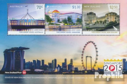 Neuseeland Block362 (kompl.Ausg.) Postfrisch 2015 Parlamentsgebäude - Ungebraucht
