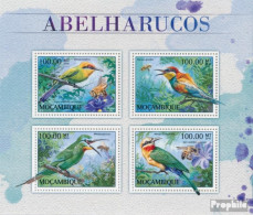 Mosambik 8919-8922 Kleinbogen (kompl. Ausgabe) Postfrisch 2016 Bienenfresser - Mozambique