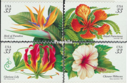 USA 3117-3120 (kompl.Ausg.) Postfrisch 1999 Tropische Pflanzen - Ongebruikt