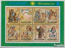 Aitutaki Block17 (kompl.Ausg.) Postfrisch 1977 Weihnachten - Aitutaki