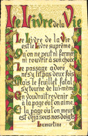 CPA Fantaisie Le Livre De La Vie Lamartine - Filosofia & Pensatori