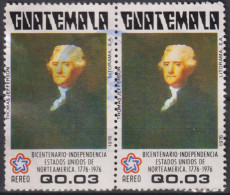 1976 Guatemala / AREO ⵙ Mi:GT 1034, Yt:GT PA590, Sg:GT 1031, Thomas Jefferson - Guatemala