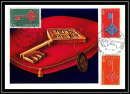 49000 N°749/751 Europa 1968 Monaco Carte Maximum (card) édition CEF - Maximumkarten (MC)