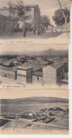 BATNA - 7 Cartes - Village Nègre - Vue - Caserne Zouaves - Rue Marché - Hôtel De Ville - Théâtre - Batna