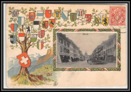 57446 N°67 Croix Suisse Morat Helvetia Swiss Carte Maximum Gaufrée Embossée 1906 Timbres - Maximum Cards