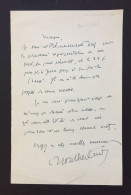 Henry De MONTHERLANT – Lettre Autographe Signée – Représentation Pièce De Théâtre - Scrittori