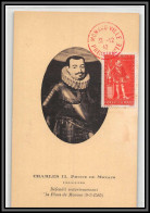 57131 N°235 Charles II 2 31/12/1942 Monaco Carte Maximum (card) édition - Cartes-Maximum (CM)