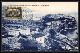 57113 N°60 Rocher De Monaco 1927 Monaco Carte Maximum (card) édition Mazoyer RRR - Cartes-Maximum (CM)