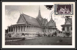 56962 N°7 Phnom Penh Salle Du Trone 10/9/1952 Cambodge Carte Photo Maximum (card) édition - Laos