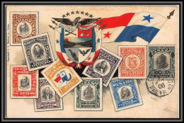 56951 N°98 Vasco Nunez De Balboa Panama Carte Maximum (card) Gaufrée Embossée 1908 Cachet Maritime PAQ N°2 - Panama