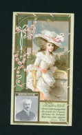 CHROMO Art Nouveau Gaufré Imp. Goossens Célébrités Lefevre- Utile  LU  Célébrité  Lucius  ROSSI  Signature Autographe - Lu