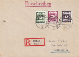 Allemagne Zone Soviétique Lettre Recommandée Meissen 1945 - Covers & Documents