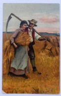 Carte Postale Ancienne - Scène De Moisson Champêtre - Altri & Non Classificati
