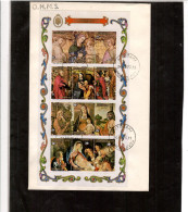 F62 - AITUTAKI - FDC MICHEL BL. 6  " CHRISTMAS 1975 - Aitutaki