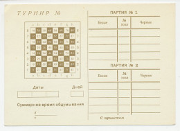 Postal Stationery Soviet Union 1968 Chess - Correspondence Card - Non Classés