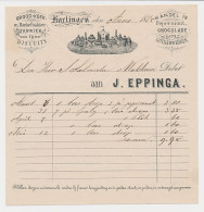 Nota Harlingen 1885 - Brood- Koek En Banketbakker - Chocolade - Holanda