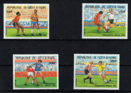 Cote D'Ivoire - YV 721 à 724 N** MNH Luxe Complète , Football - Côte D'Ivoire (1960-...)