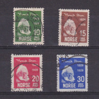 NORWAY 1928, Sc# 132-135, Henrik Ibsen, Used - Gebruikt