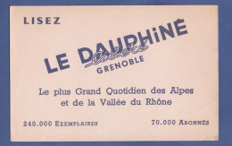 VIEUX BUVARD - JOURNAL LE DAUPHINE LIBERE - GRENOBLE ISERE - J