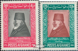 Afghanistan 551A-552A (kompl.Ausg.) Postfrisch 1961 Unabhängigkeitstag - Afghanistan