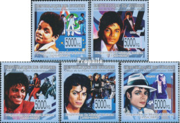 Guinea 6617-6621 (kompl. Ausgabe) Postfrisch 2009 Michael Jackson - Guinée (1958-...)