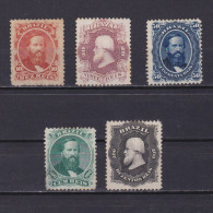BRAZIL 1866, Sc# 53-59, CV $230, Part Set, NG - Neufs
