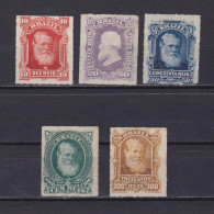 BRAZIL 1878-1879, Sc# 68-75, CV $198, Part Set, MH/NG - Neufs