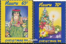 Nauru 487-488 (kompl.Ausg.) Postfrisch 1999 Weihnachten - Nauru