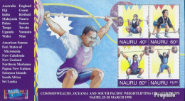 Nauru Block19 (kompl.Ausg.) Postfrisch 1998 Gewichtsheben - Nauru