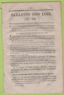 1826 - BULLETIN DES LOIS 96 - ROUEN - QUIMPER - AUTORISATIONS DE RESIDER EN FRANCE - Décrets & Lois