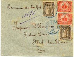 HAITI LETTRE RECOMMANDEE DEPART PORT AU PRINCE 22 OCT 1912 HAITI POUR LA FRANCE - Haïti