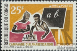 Kongo (Brazzaville) 124 (kompl.Ausg.) Postfrisch 1967 Kampf Gegen Analphabetentum - Neufs