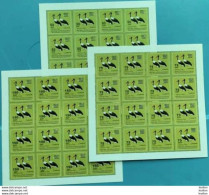 SOUTH SUDAN Surcharged Overprints FULL SHEETS On 5 SSP Birds Of The 2nd Set SOUDAN Du Sud Südsudan - Sudan Del Sud