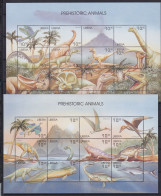Liberia 2583-2594 Postfrisch Als ZD-Bögen, Dinosaurier #OD403 - Liberia