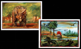 Gambia Block 247-248 Postfrisch Dinosaurier #OD400 - Gambie (1965-...)