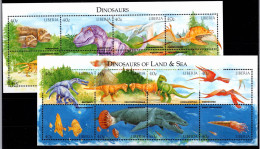 Liberia 2308-2323 Postfrisch Dinosaurier #OD397 - Liberia