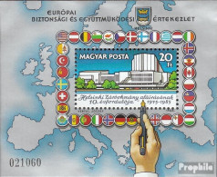 Ungarn Block179A (kompl.Ausg.) Postfrisch 1985 KSZE - Blocks & Sheetlets