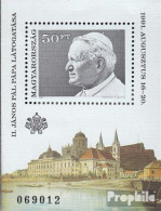 Ungarn Block215A (kompl.Ausg.) Postfrisch 1991 Papst - Ungebraucht